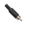 Wtyk RCA CHINCH -plastik czarny (4szt)