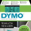 S0720590 DYMO D1 tape, 12 mm, black/green