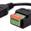 Exsys Kabel USB Złącze B USB typu A Żeńskie dł. 150 mm USB 2.0
