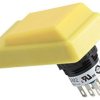 Enabling switch, 2 pole, yellow, unlit , IP65, HE3B-M2PY