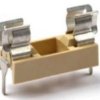 Open fuse holder, 5 x 20 mm, 6.3 A, 250 V, PCB mounting, 503400