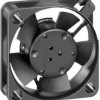 DC axial fan, 12 V, 25 x 25 x 8 mm, 4.6 m³/h, 23 dB, sintec slide bearing, ebm-papst 252 H
