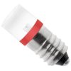 LED lamp, E10, 0.23 W, 12 V (DC), 12 V (AC), 90 °, dull, red, 70113411