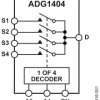 1.8 Ω Maximum On Resistance, ±15 V/12 V/±5 V, 4:1, CMOS Multiplexer
