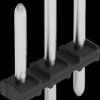 2091-1703 THT pin header, solder pin Ø 1.0 mm, RM 3.5 mm, 3-pin, black