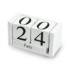Drewniany kalendarz bloczkowy - biały