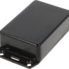 ABS enclosure, (L x W x H) 85 x 56 x 26 mm, black (RAL 9005), IP54, 1591MFLBK