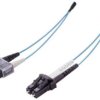 FO duplex patch cable, SC to LC, 2 m, OM3, multimode 50/125 µm, 33012410020034