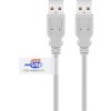 Kabel Usb 2.0 Hi-Speed Z Certyfikatem Usb, Szary - Długość Kabla 2 M