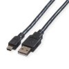 Kabel Roline Usb 2.0, Typ A - 5-Stykowy Mini, Czarny, 3 M