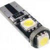 Żarówka samoch. 3xSMD 12V biała zimna W5W CANBUS
