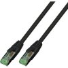 Patch cable, GRS compliant 10Gbits 500MHz, RJ45 plug, straight to RJ45 plug, straight, Cat 6A, S/FTP, TPE, 2 m, black, 1812-2,0M