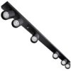 Lampa Sufitowa Qualis Spot Reflektor Oprawa Halogenowa 6Xgu10 Czarna
