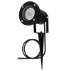 Lampa Ogrodowa Wbijana LED GU10 IP65 WODOSZCZELNA Czarna z Przewodem 25cm HORTI LUMILED
