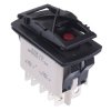 KR47CAKJJG (On)-Off-(On) Momentary Red 24V LED Auto Rocker Switch DPDT IP68 APEM