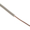 Przewód montażowy 0,5 mm2 Biały RS PRO PVC dł. 100m 1/0,8 mm +85°C