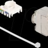 90723 Keystone Module slimline / shortbody RJ45 jack to LSA Cat.6A shi
