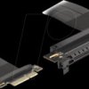 81498 Riser Card PCI Express 3.0 x4 male to x16 slot with cable 30 cm