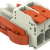 1-wire female connector, 2 pole, pitch 7.62 mm, light gray, 831-1102/038-000