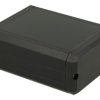 Obudowa; uniwersalna; P85.80.40; aluminium; 85mm; 80mm; 40mm; czarny; zaślepki czarne ABS; zdejmowany panel; RoHS