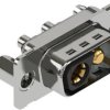 D-Sub plug, 2 pole, 2W2C, straight, solder pin, 09691009148