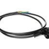 Przewód Przyłączeniowy W-3 3X1,5 Mm2 Czarny Z Wtyczką Kątową 1,5M 51.933
