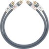 Oehlbach 2090 NF 14 Master RCA Audio Cable 2.0m Anthracite Gold Plated Connector