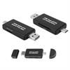 Czytnik kart 5w1 SD; micro SD wtyk USB typ C; micro USB