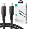 Kabel USB-C / USB-C Joyroom SA34-CC3 100cm 60W 5A PD w oplocie czarny