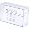 Sigel VA110 Business card box Transparent 1 compartment 100 cards capacity