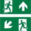 ESYLUX EN10077159 Piktogram wyjście awaryjne w lewo, wyjście awaryjne w lewo, w górę, na wprost, wyjście awaryjne w lewo
