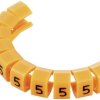 TRU COMPONENTS TC-MB2/5203 Oznacznik kablowy Nadruk 5 Zakres średnicy zewnętrznej 4 do 5.10 mm