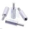 Pololu Aluminum Standoff for Raspberry Pi: 11mm Length, 6mm M2.5 Thread, M-F (4-Pack)
