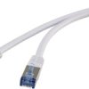 kabel LAN Renkforce RF-4737370, 1 szt., RJ45, CAT 6a, S/FTP, 3.00 m, szary