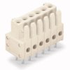 Socket header, 7 pole, pitch 3.5 mm, straight, light gray, 734-467