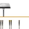 Wszechkierunkowa Antena wielopasmowa MIMO, Zewnętrzny L000434-09 Śruba, SMA, SMA RP Kopułka Męski, TE Connectivity 28 dB