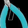 544E Flat round pliers 544, narrow half-round jaws, 120 mm