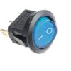 Przełącznik kołyskowy SMRS101 podświetlenie niebieskie 12V d20mm