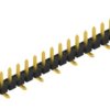 Pin header, 20 pole, pitch 2.54 mm, angled, black, 10059055
