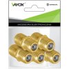 Złącze gniazdo F - gniazdo F (beczka) gold VA0220 Vayox (opak. 5szt)