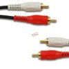 KABEL 2xRCA-2xRCA 1.8m CZARNY 4mm