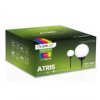 Lampa Solarna Ogrodowa Led Atris Wbijana Naziemna Biała Kula 15Cm Rgb Lumiled