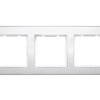 Berker B.3 Ramka potrójna alu/śnieżnobiały 10133904