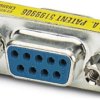 Gender changer, D-Sub socket, 9 pole to D-Sub socket, 9 pole, straight, 1688722