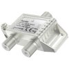 Hama 205232 SAT splitter 1-way white for satellite signal distribution