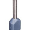 Końcówka tulejkowa izolowana TID 2x0,75mm2/10mm szara cynowana TID2x0,75L10x500 /500szt./