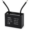 Kondensator silnikowy 1.8uF 450VAC CBB61 rozruchowy przewody