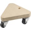 Metafranc WU0822140 Dolly 100kg Load Plywood 3 Swivel Casters