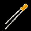 LED - 3MM AMBER - FLAT TOP