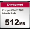 Karta pamięci flash CompactFlash, 512 MB, Transcend Tak CF180I SLC -25 → +85 (Extended Temp) °C, -40 →